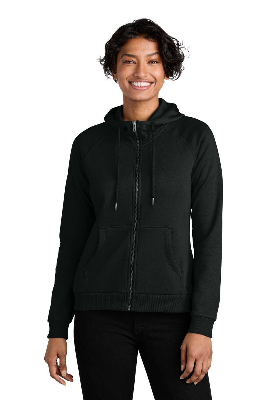Women’s Organic CVC Fleece Full-Zip Hoodie