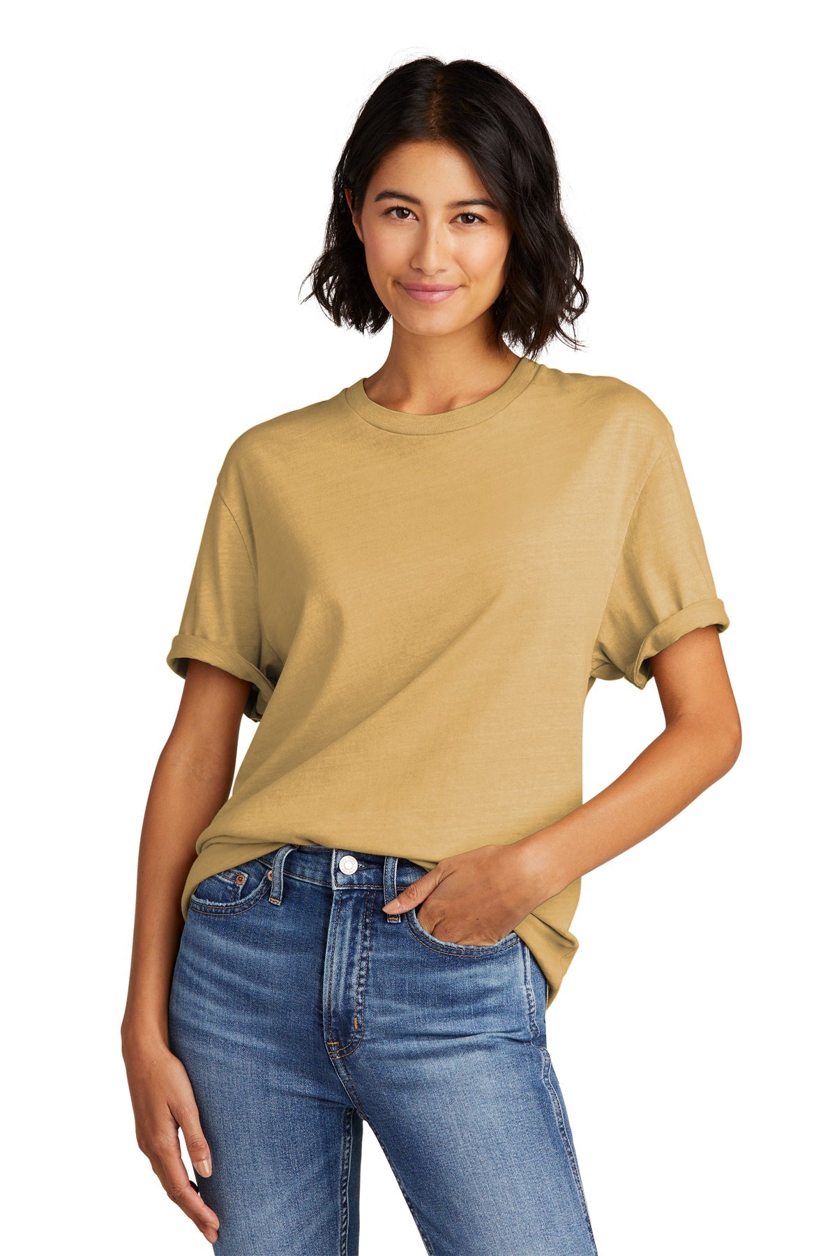 Ten c｜ (Mineral Garment Dyed T-Shirt (25CTCUH02002 M064 Ten c Mineral Garment Dyed T-Shirt in Terracotta | EQVVS