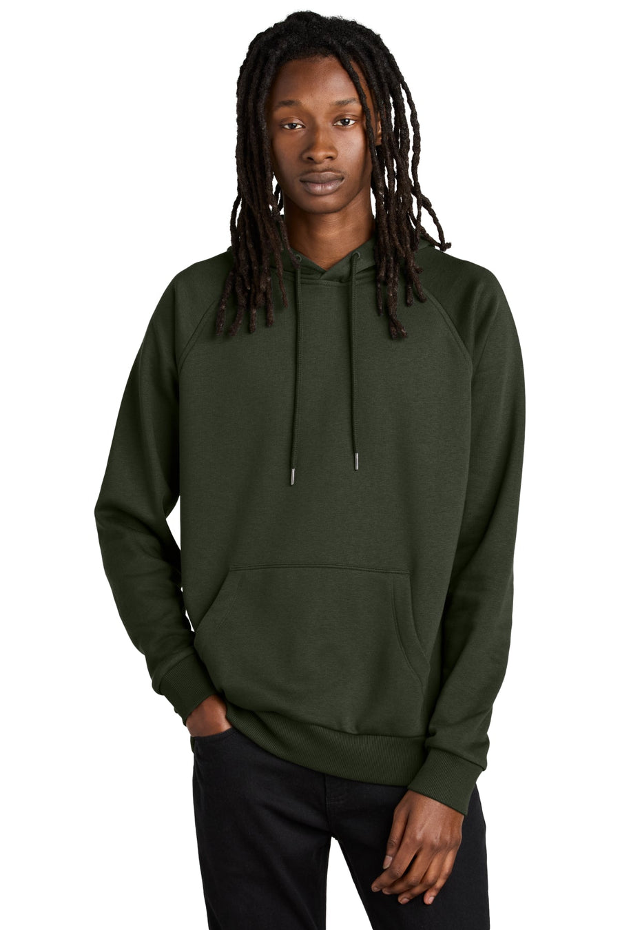 Unisex Organic CVC Fleece Pullover Hoodie - Allmade
