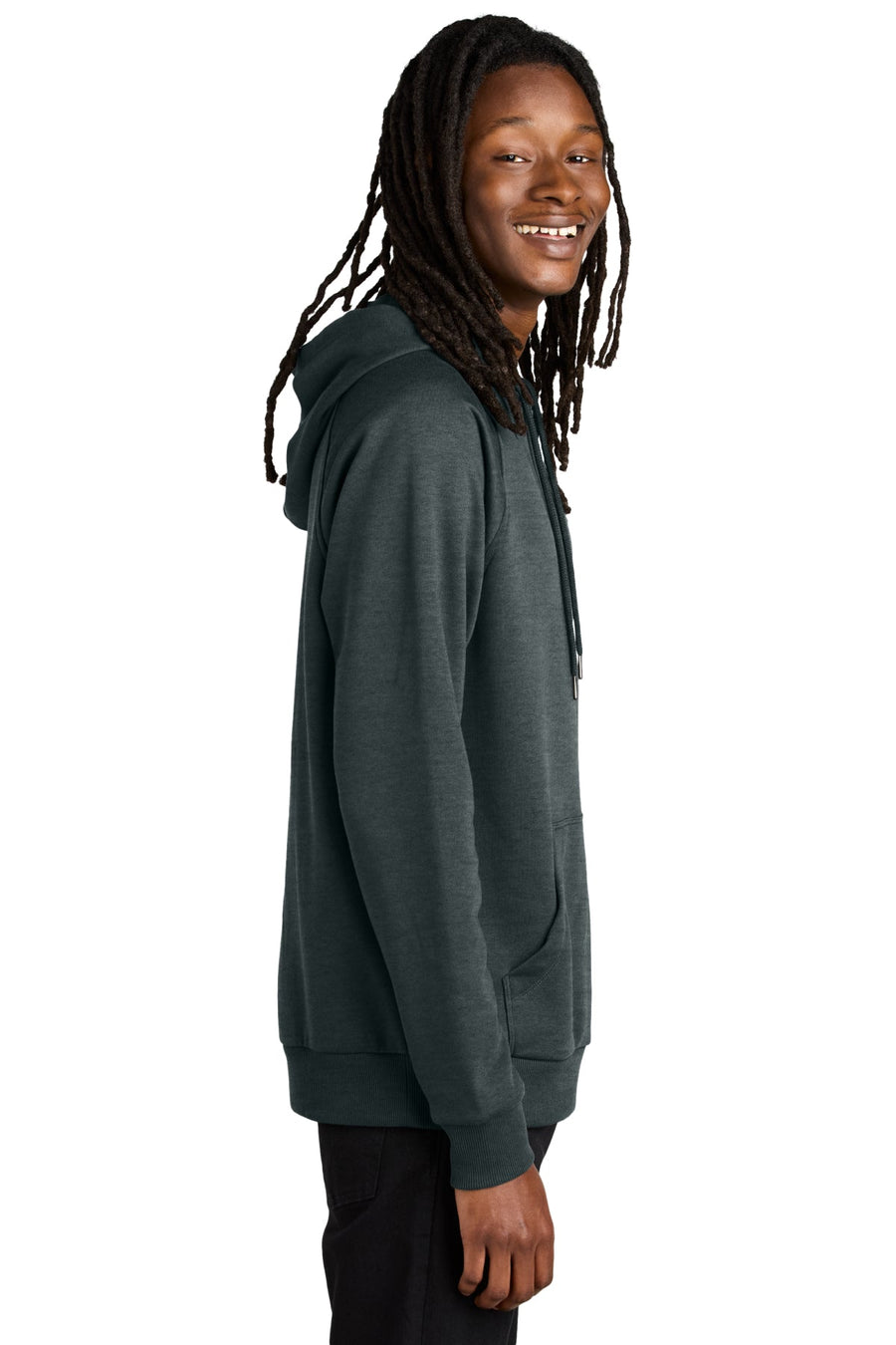 Unisex Organic CVC Fleece Pullover Hoodie - Allmade