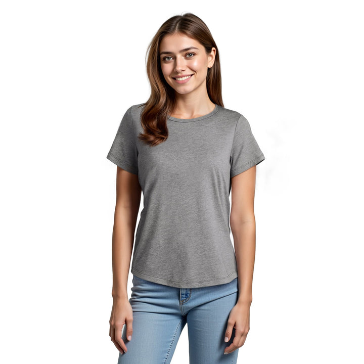 Women's Relaxed Tri - Blend Scoop Neck Tee - Allmade