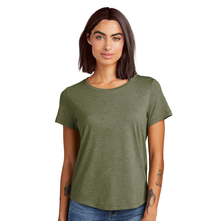 Women's Relaxed Tri-Blend Scoop Neck Tee - Allmade